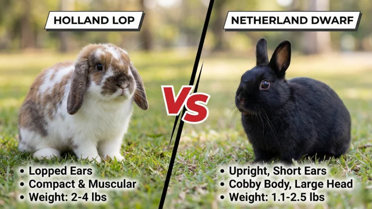 Holland Lop vs Netherland Dwarf Rabbits