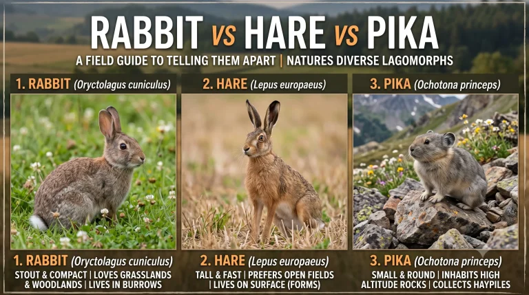 rabbit vs hare vs pika